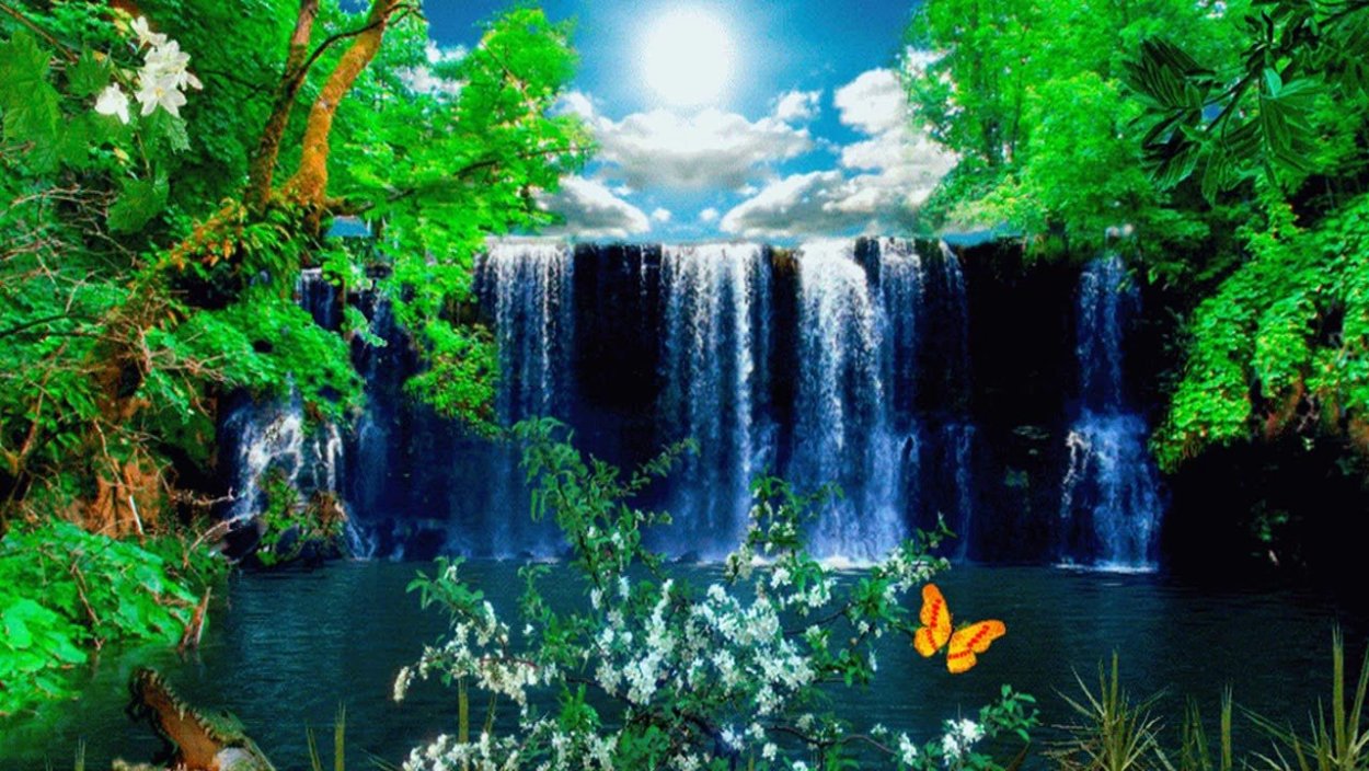 Живая природа водопады