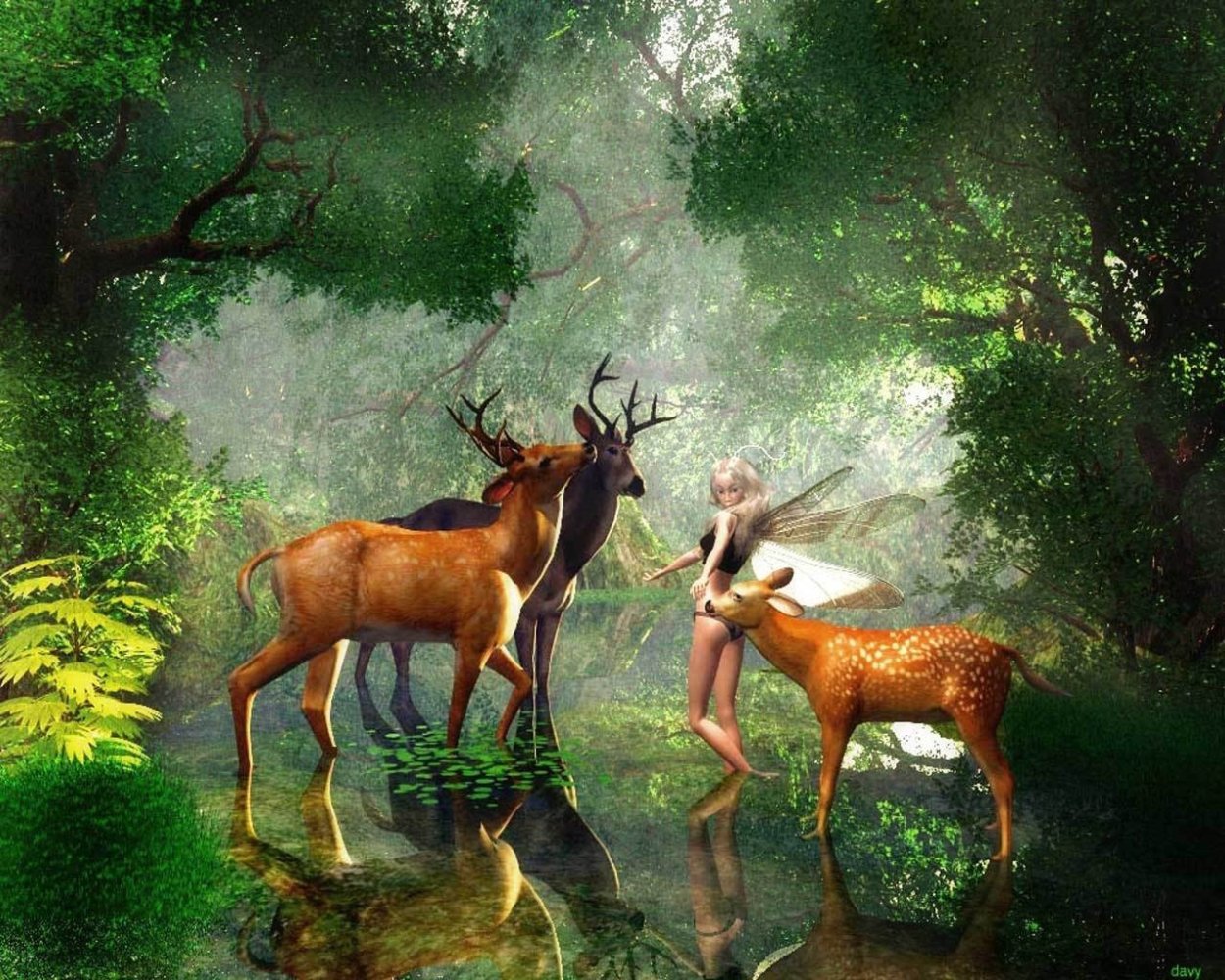 Олень фэнтези