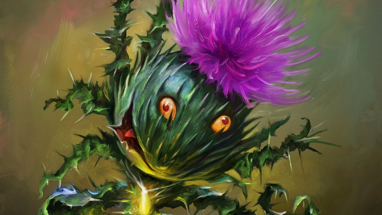 Чертополох в изобразительном искусстве