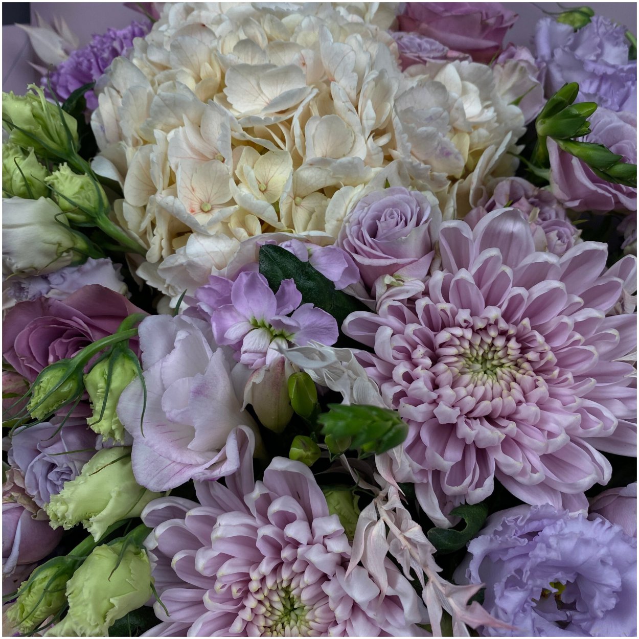 Букет сиреневый туман