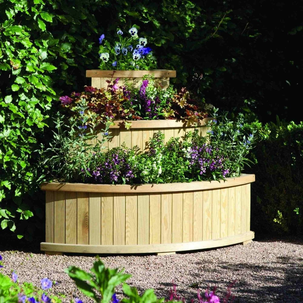 Деревянные клумбы для цветов