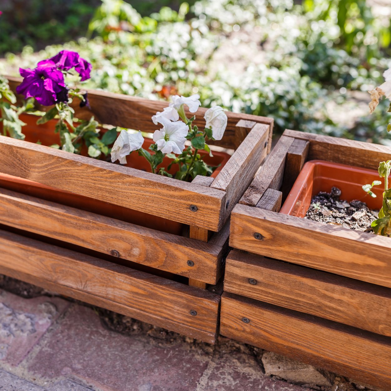 Деревянные вазоны