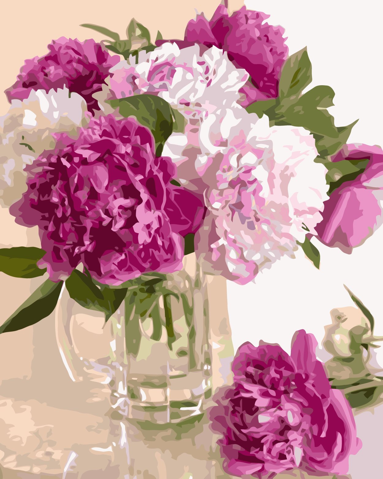 Пионы в вазе