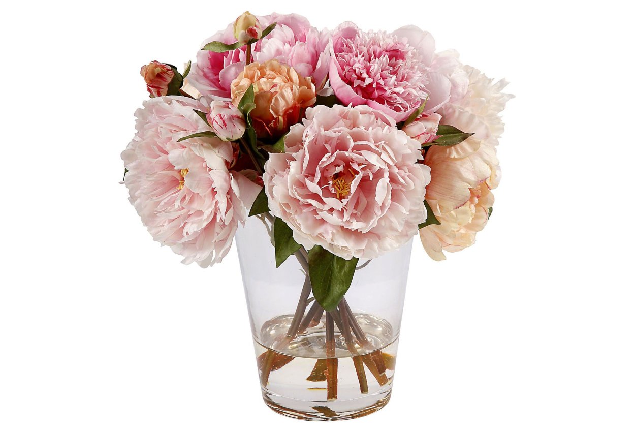 Пионы в банке