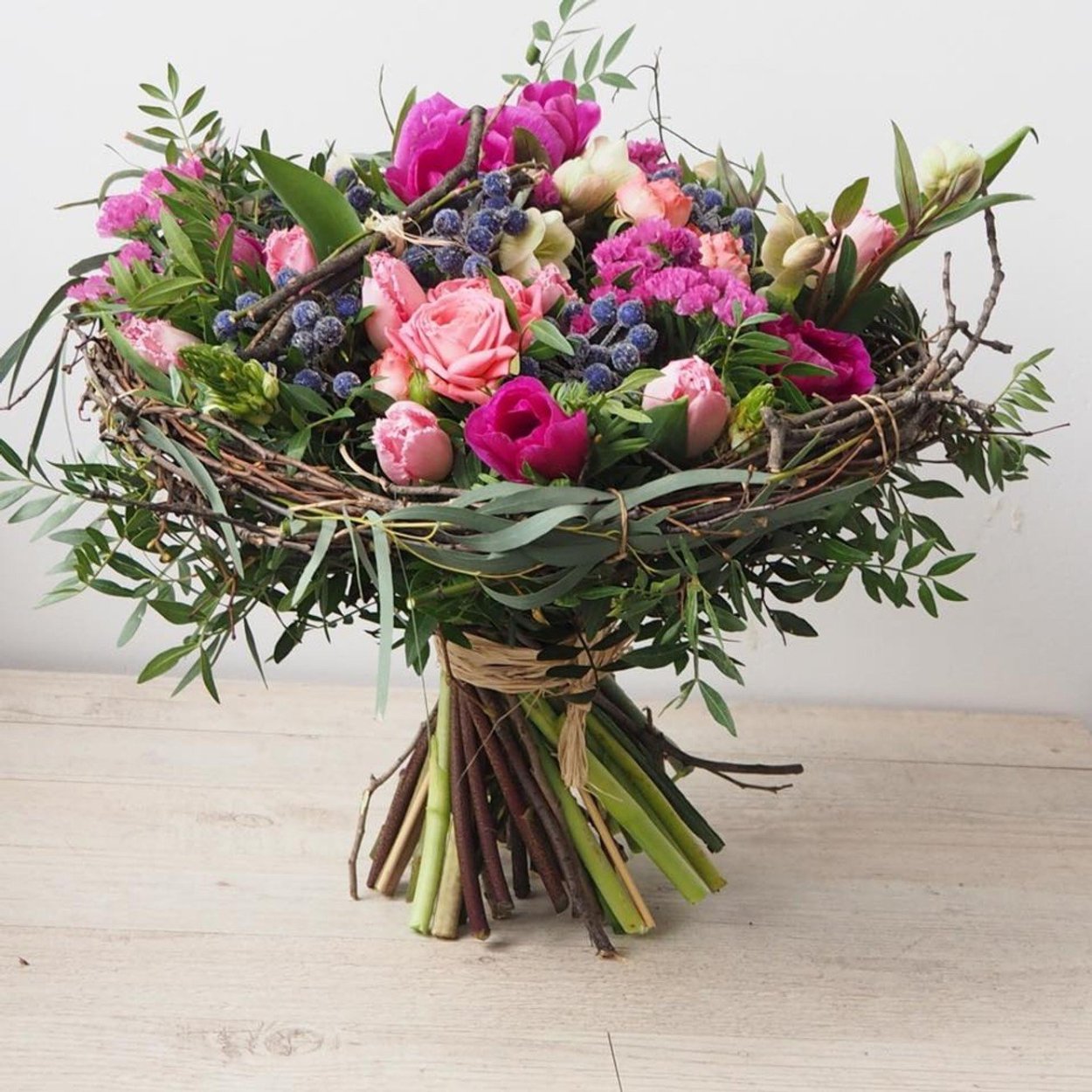 Осенний букет на каркасе