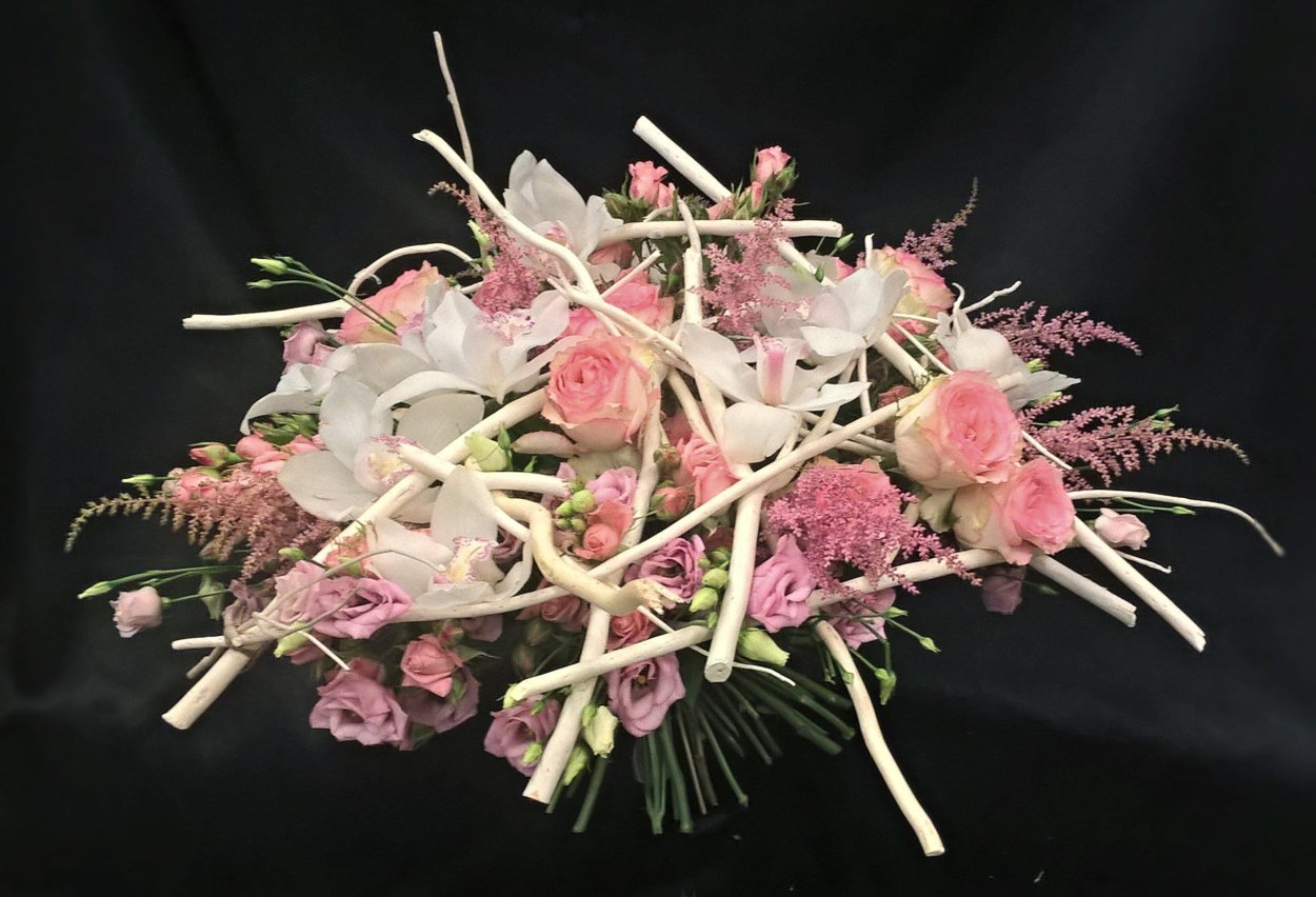 Букет на каркасе