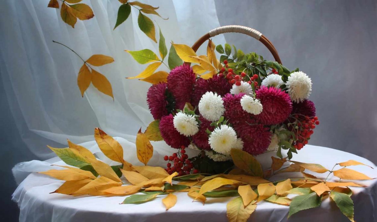 Осенний букет цветов