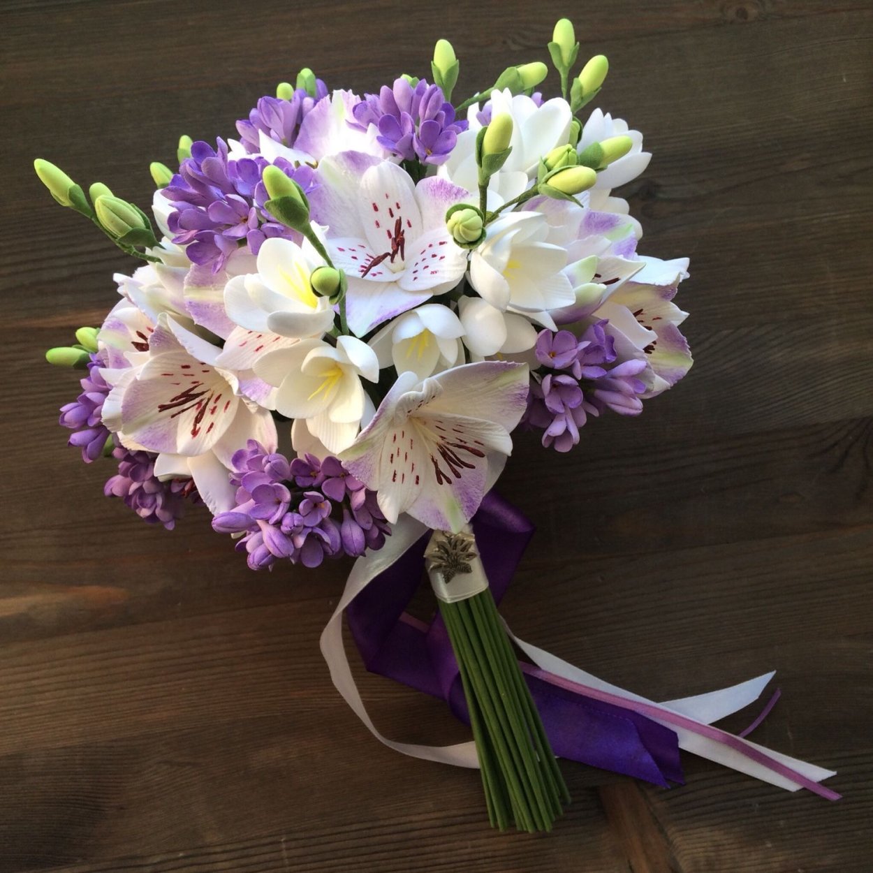 Букеты альстромерия Гербера Сантини