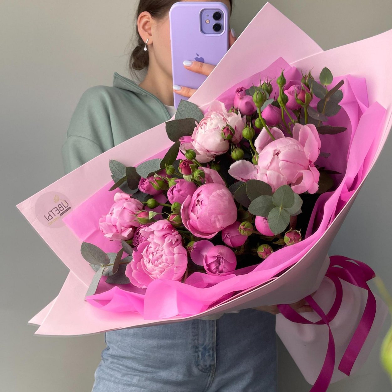 Букет пионовидных тюльпанов