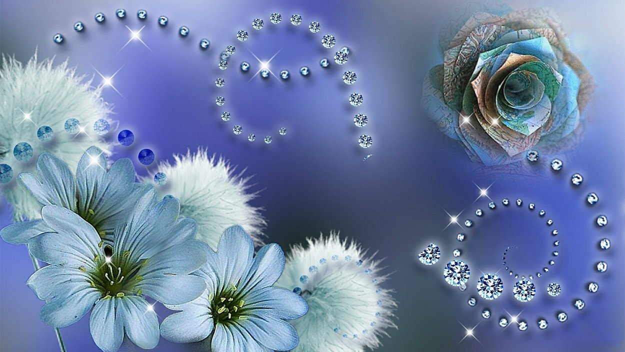 Драгоценности в виде цветов