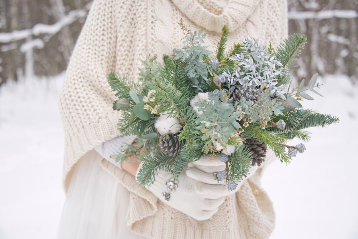 Букет невесты маленький хризантемы