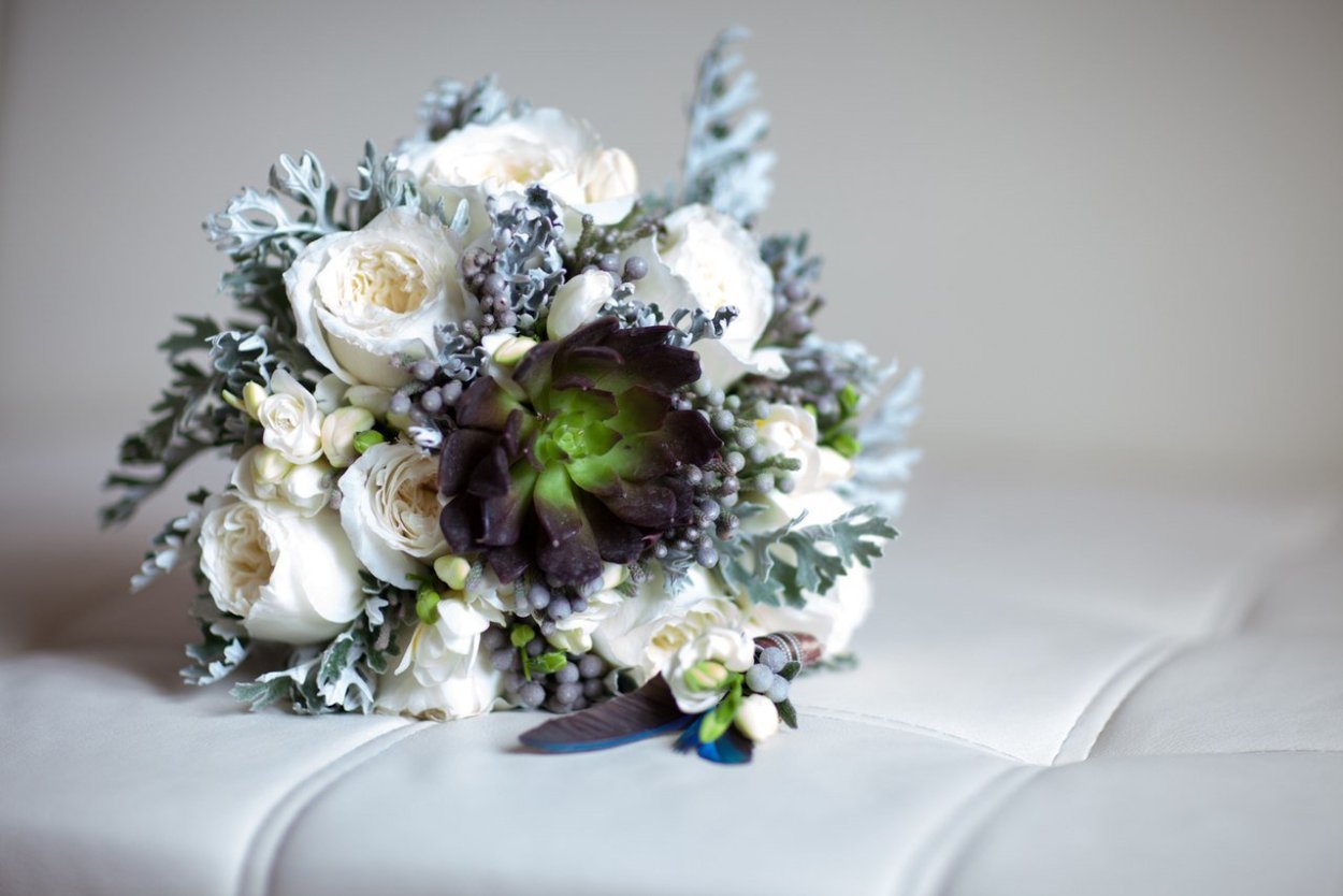 Цинерария в букете