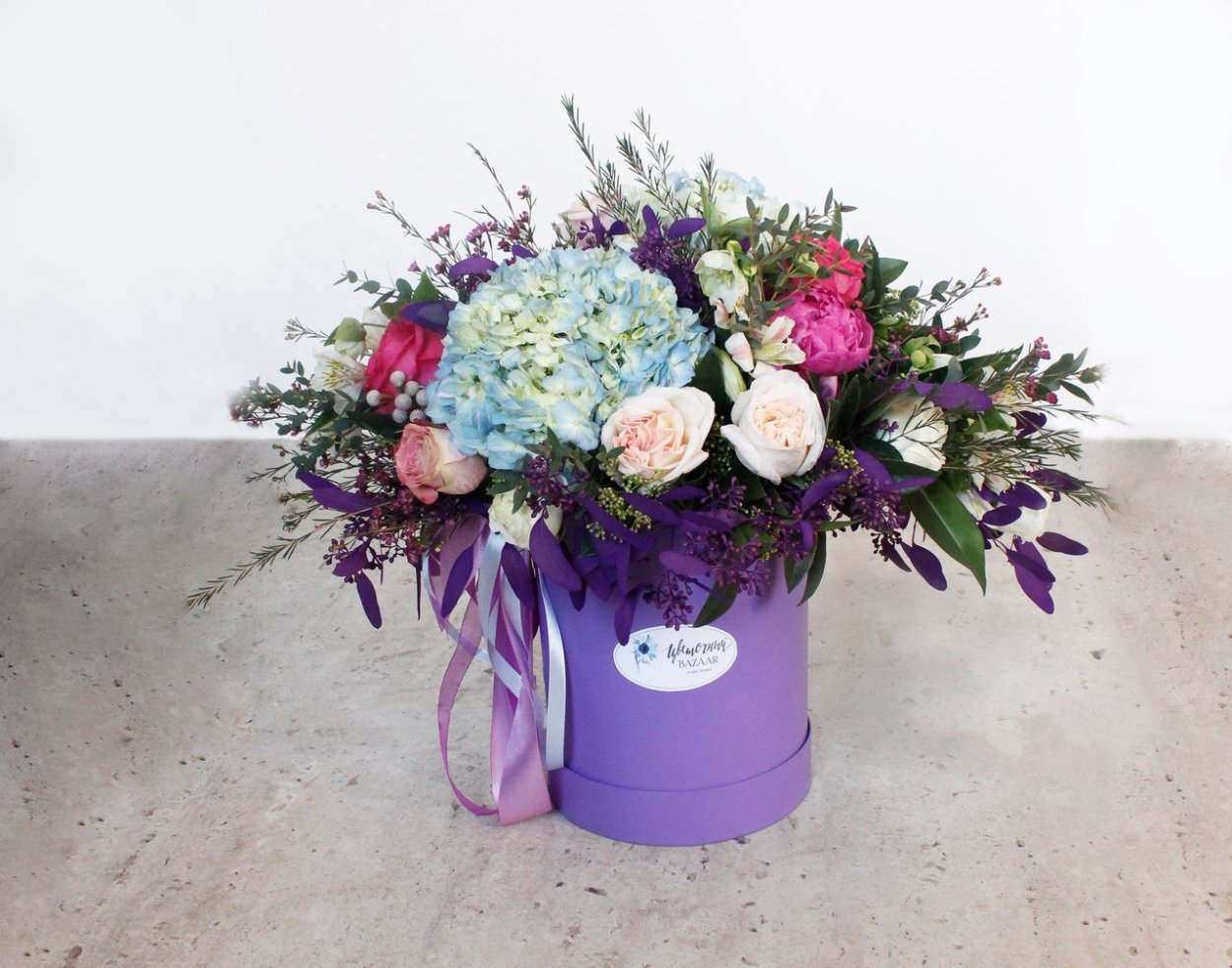 Гортензия в коробке