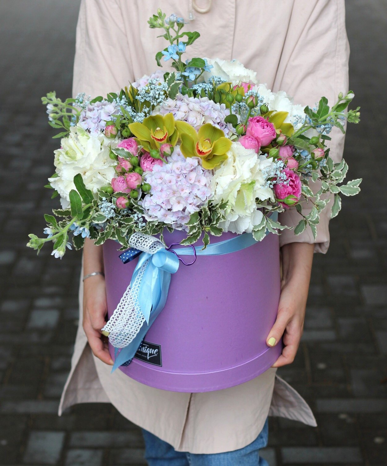 Цветочные композиции в коробках