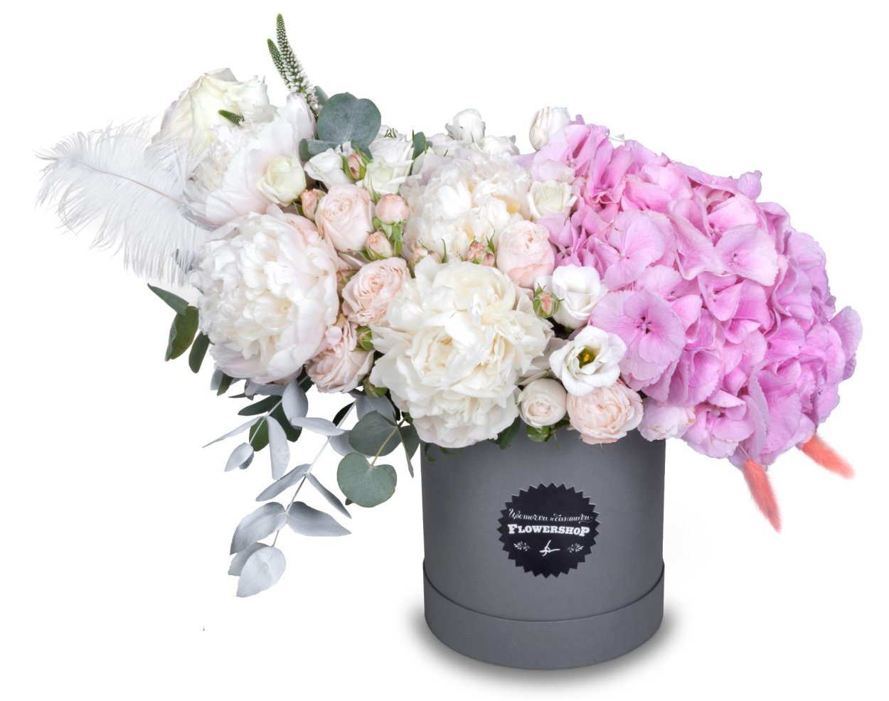 Модные букеты в коробках