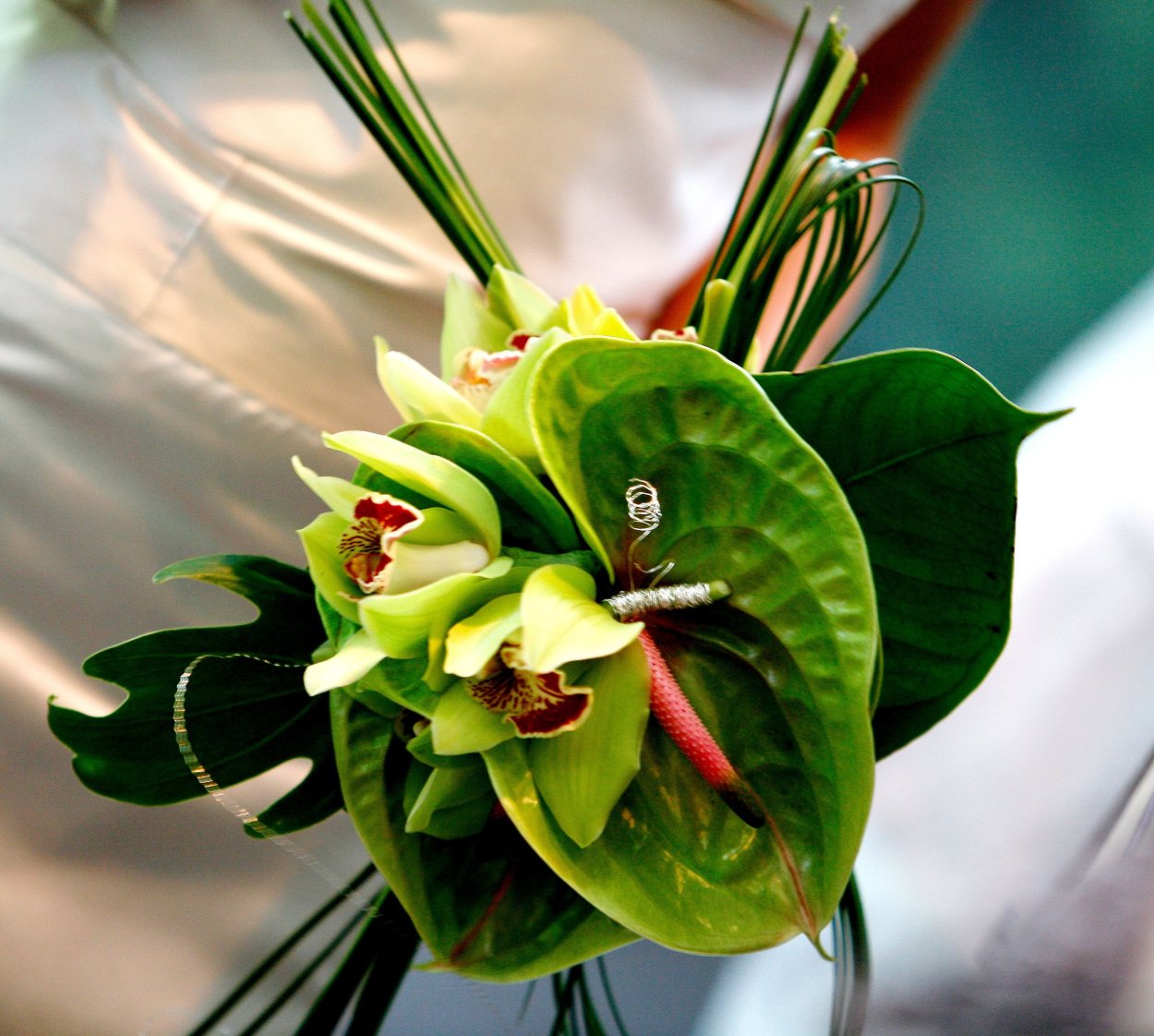 Букет с антуриумом