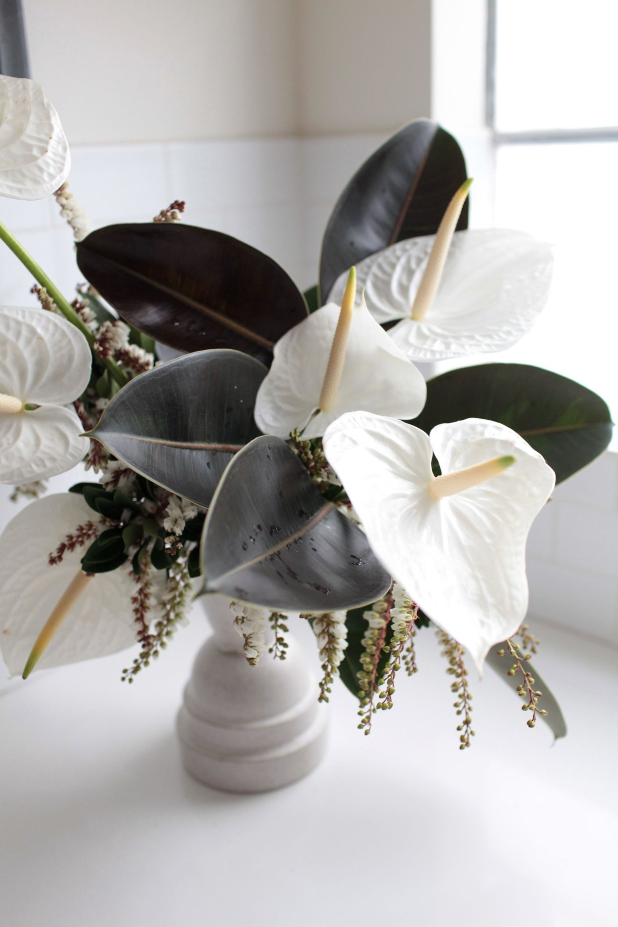 Букет с антуриумом