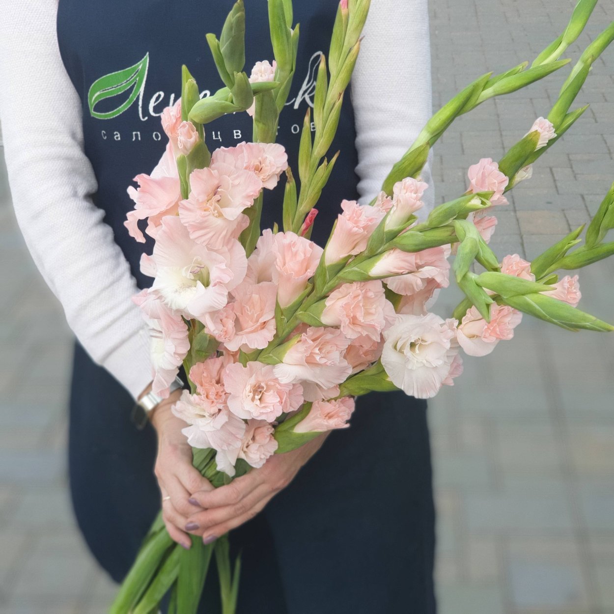 Букет невесты с гладиолусами