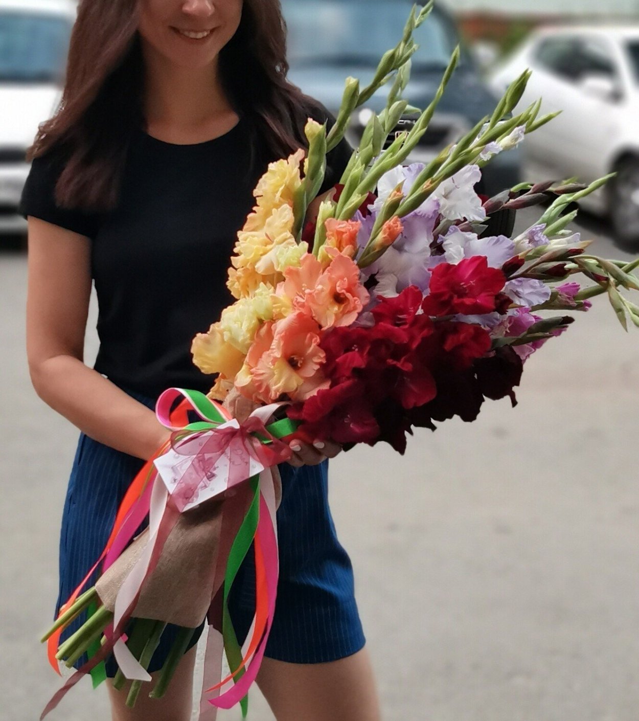 Гипсофила и Гладиолус