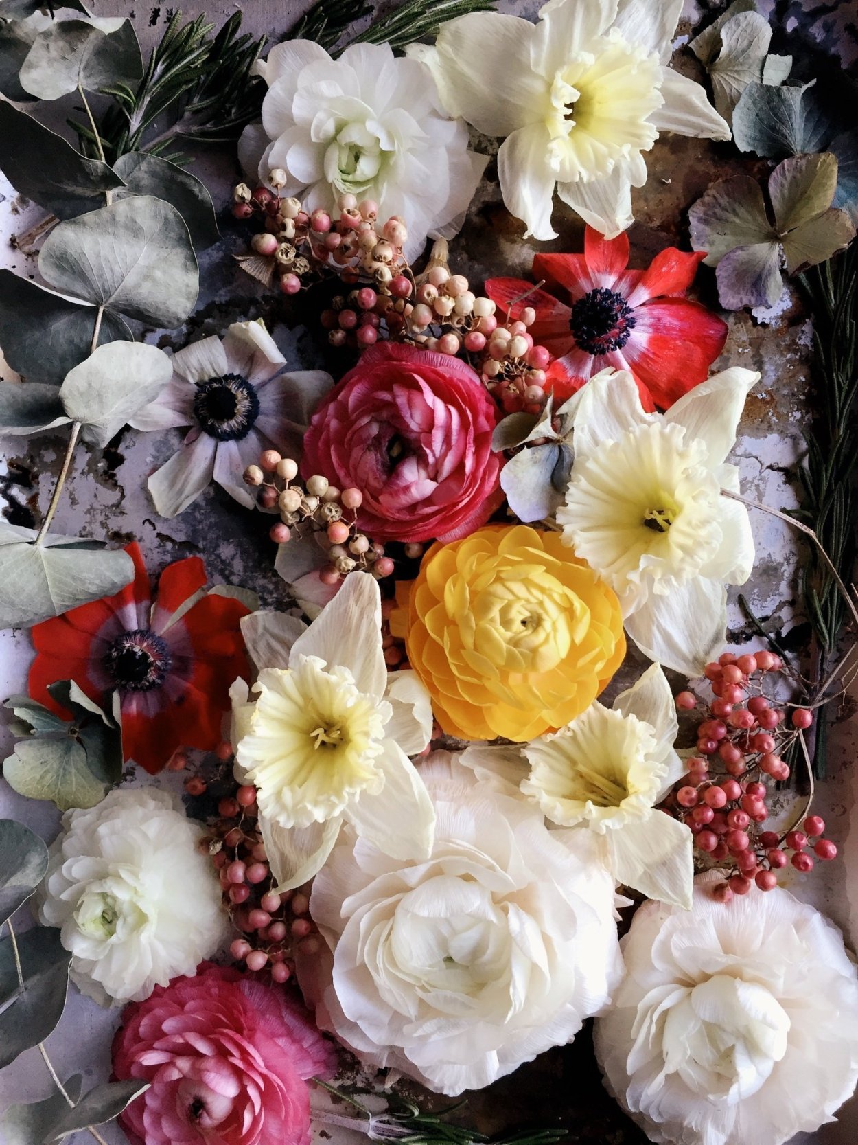 Яркие цветы