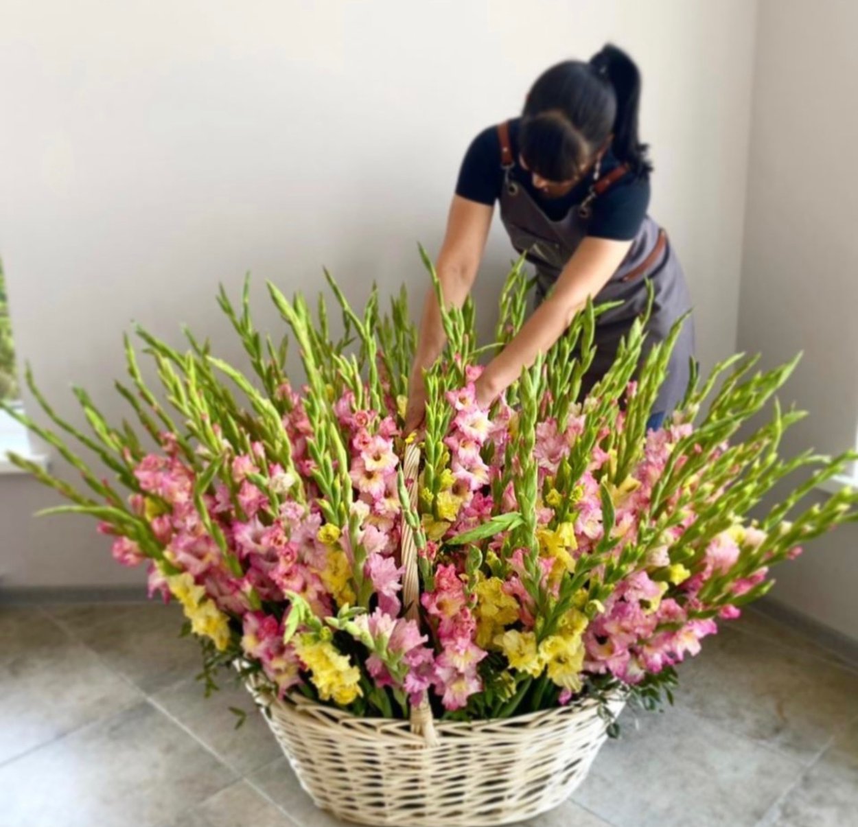 Гладиолус на Светлом фоне