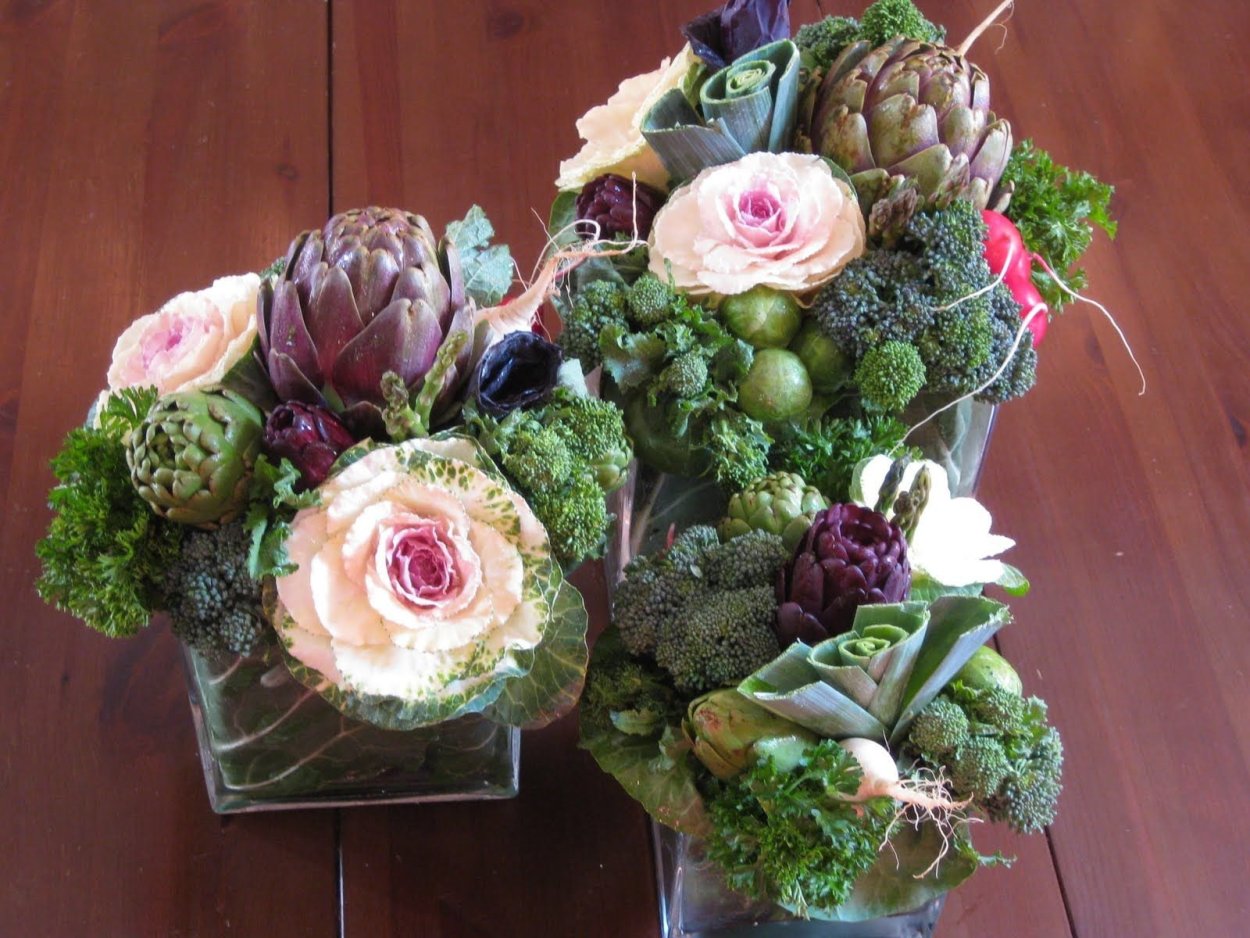 Букет из декоративной капусты
