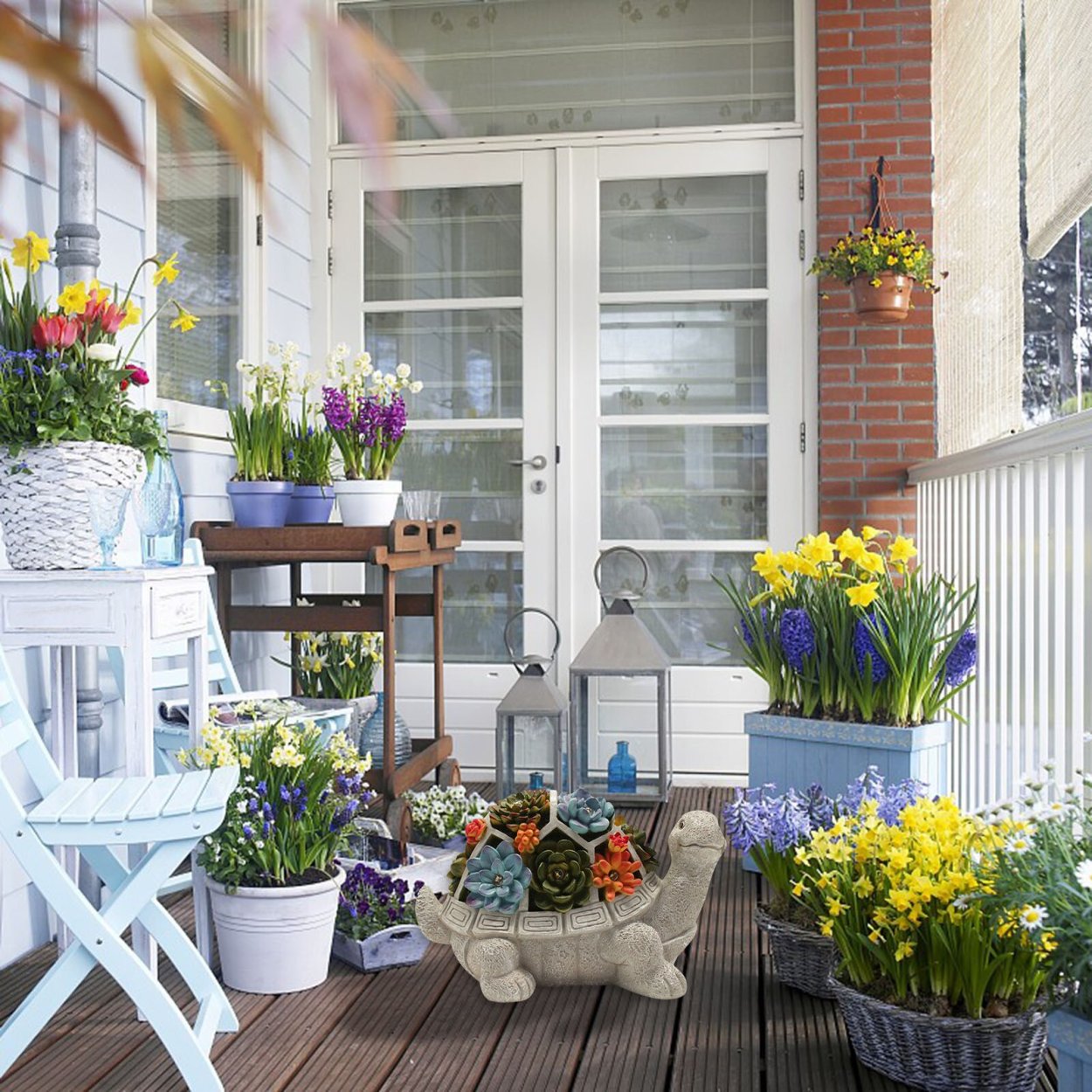 Цветы на террасе