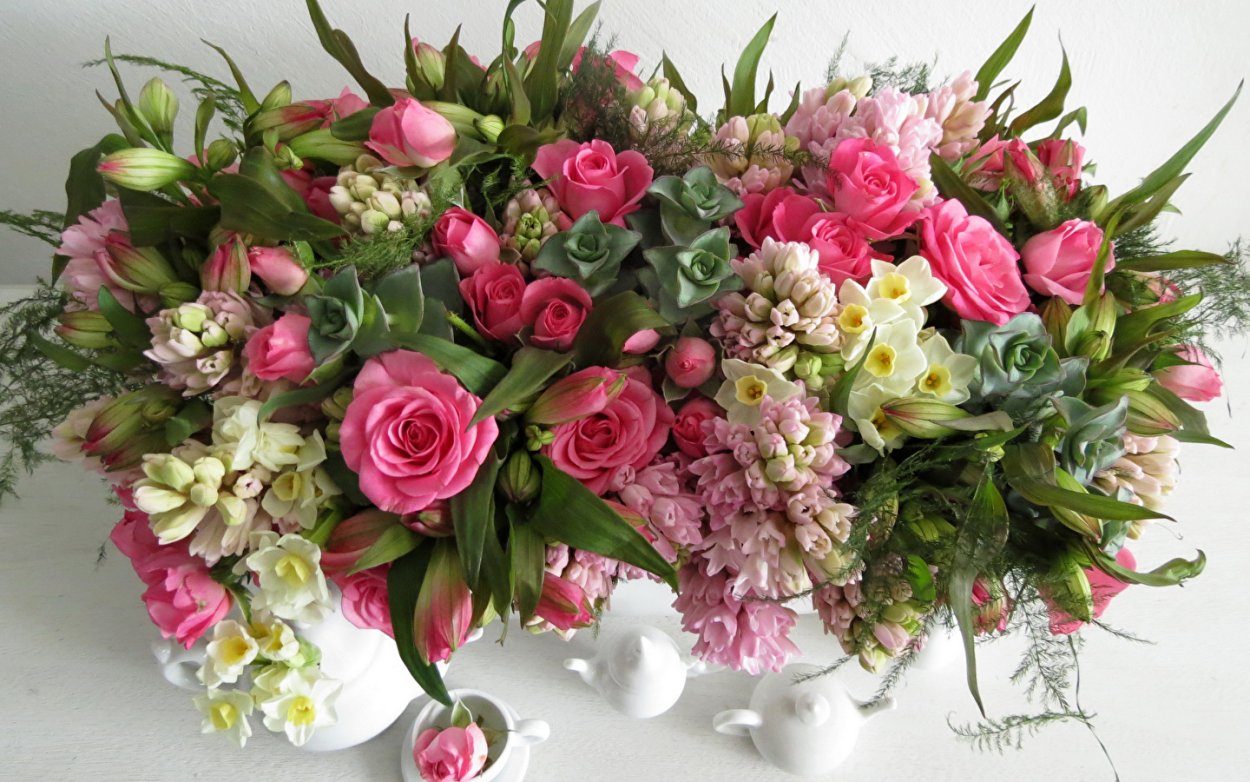 Букет роз с днем рождения