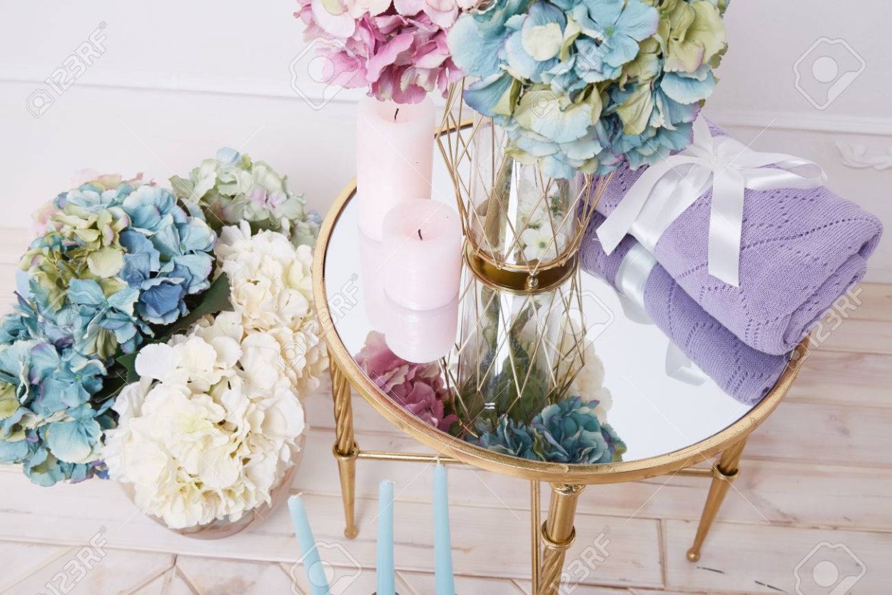 Гортензия синяя искусственная