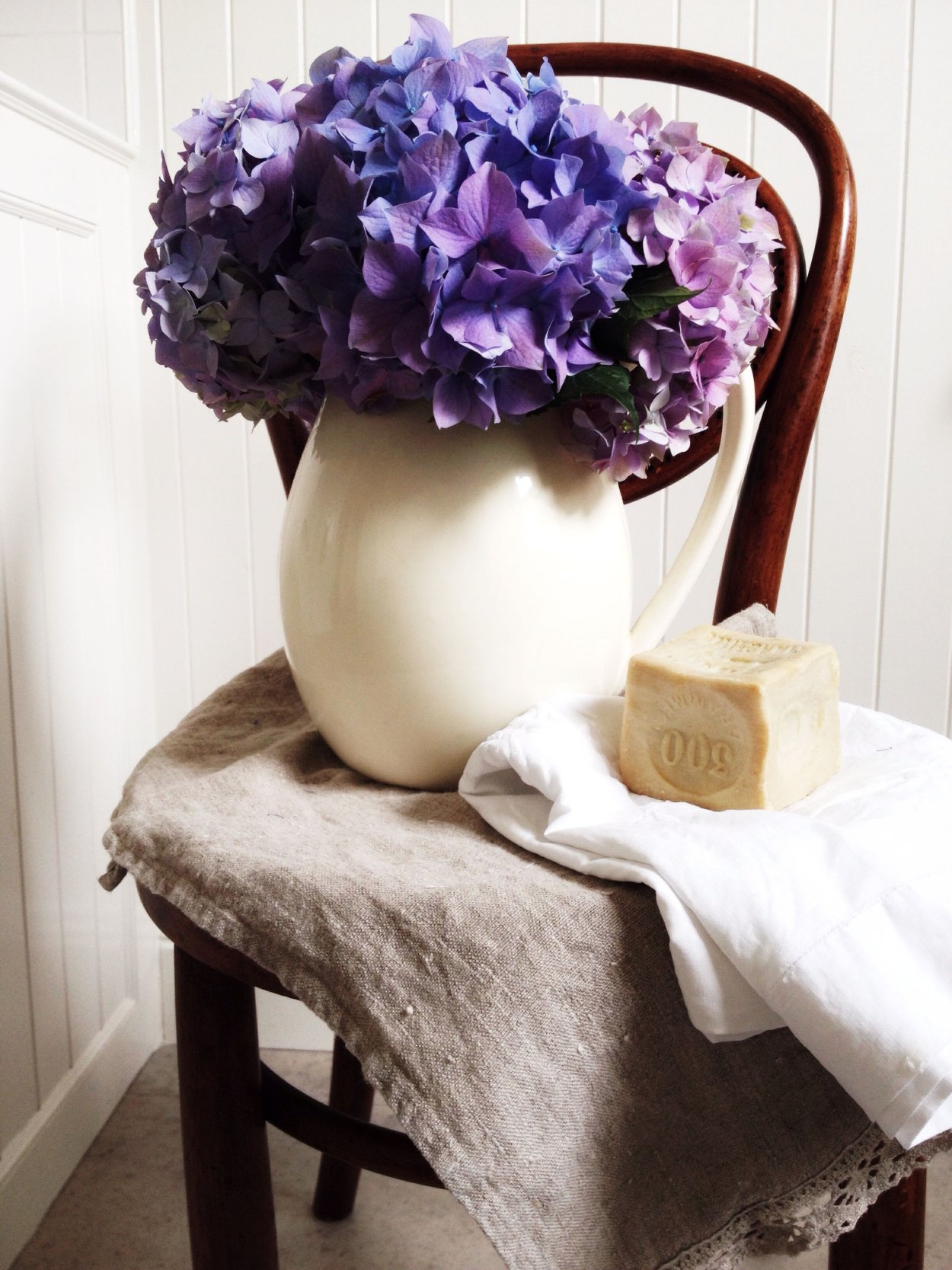 Гортензия букет в вазе