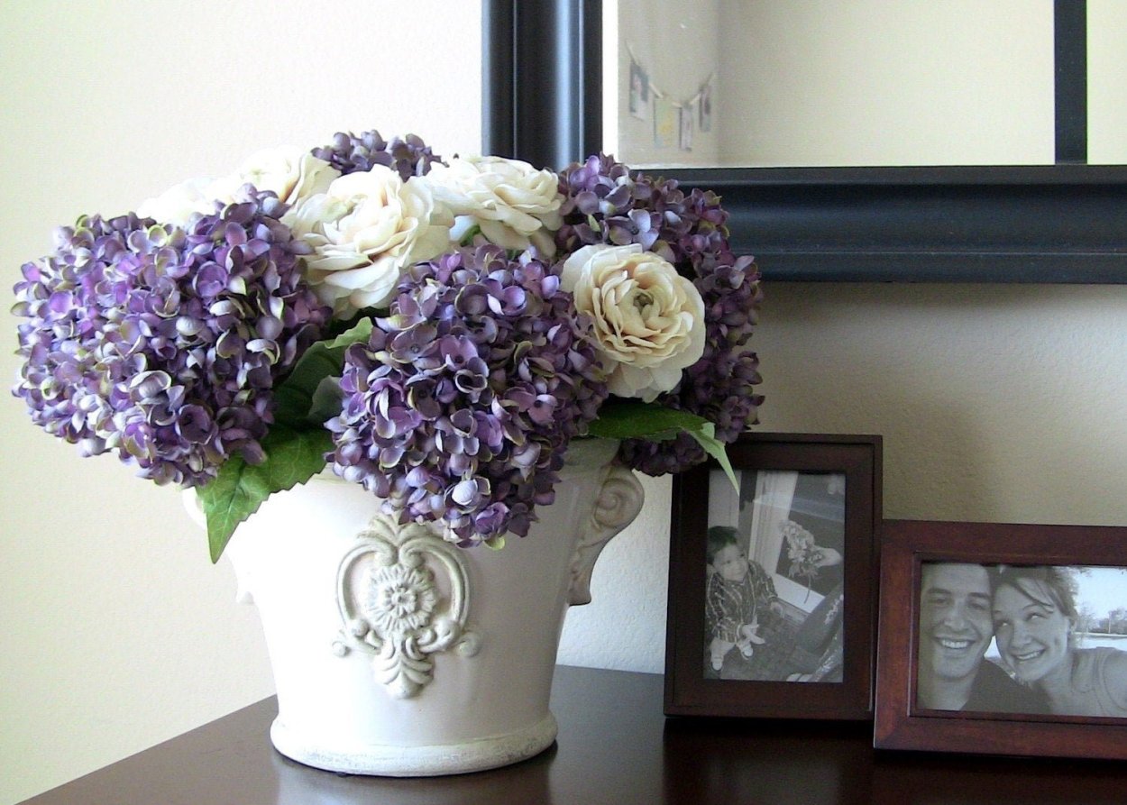 Гортензия голубая срезка