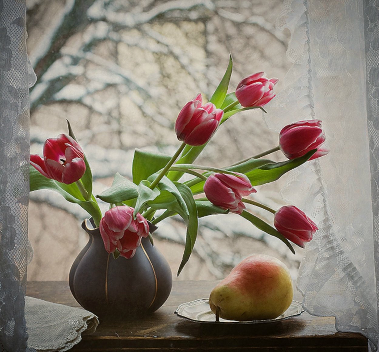 Ваза с цветами