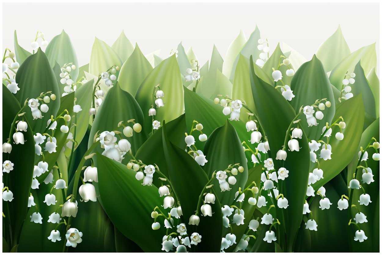 Ландыш керамическая флористика