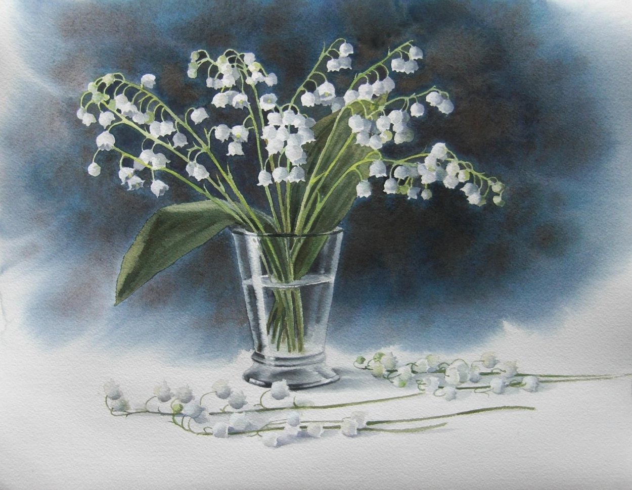 Нежно голубые цветы