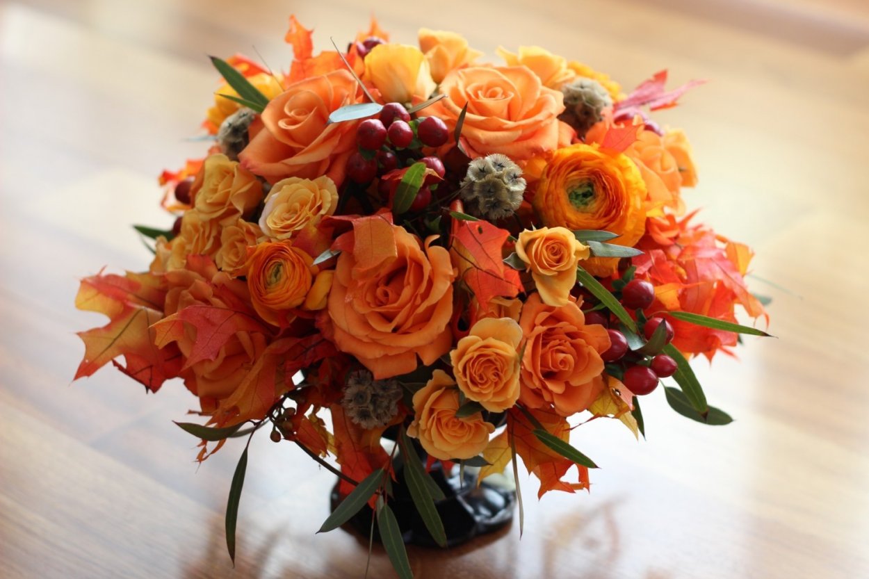 Изящный осенний цветок