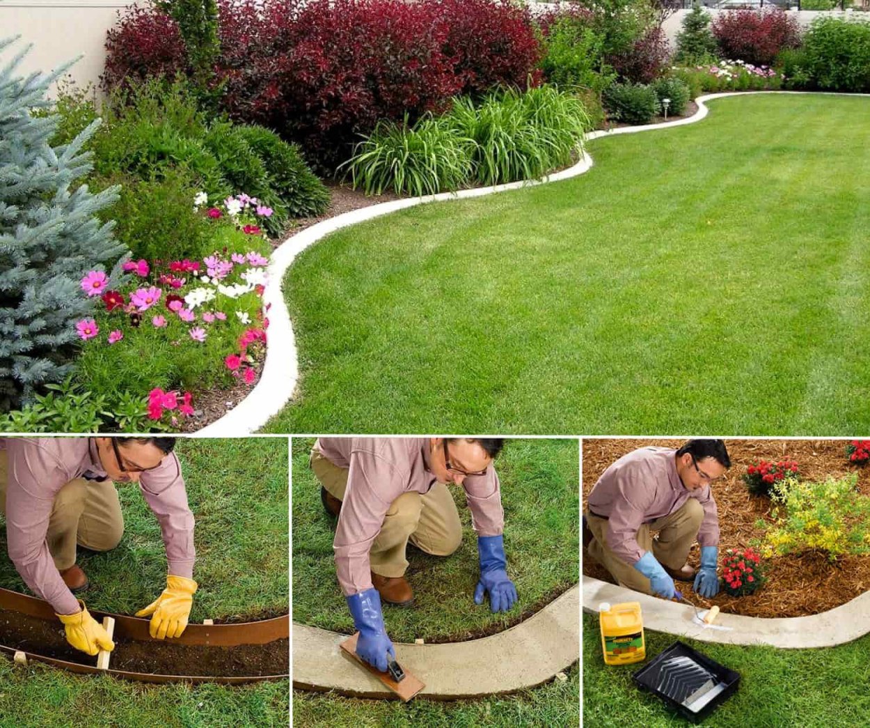 Красивые клумбы на даче