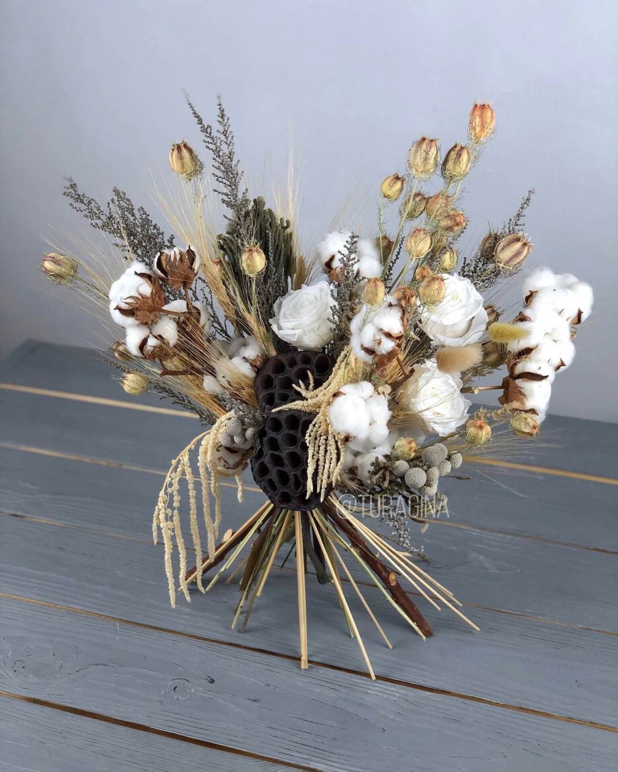 Панно из сухоцветов