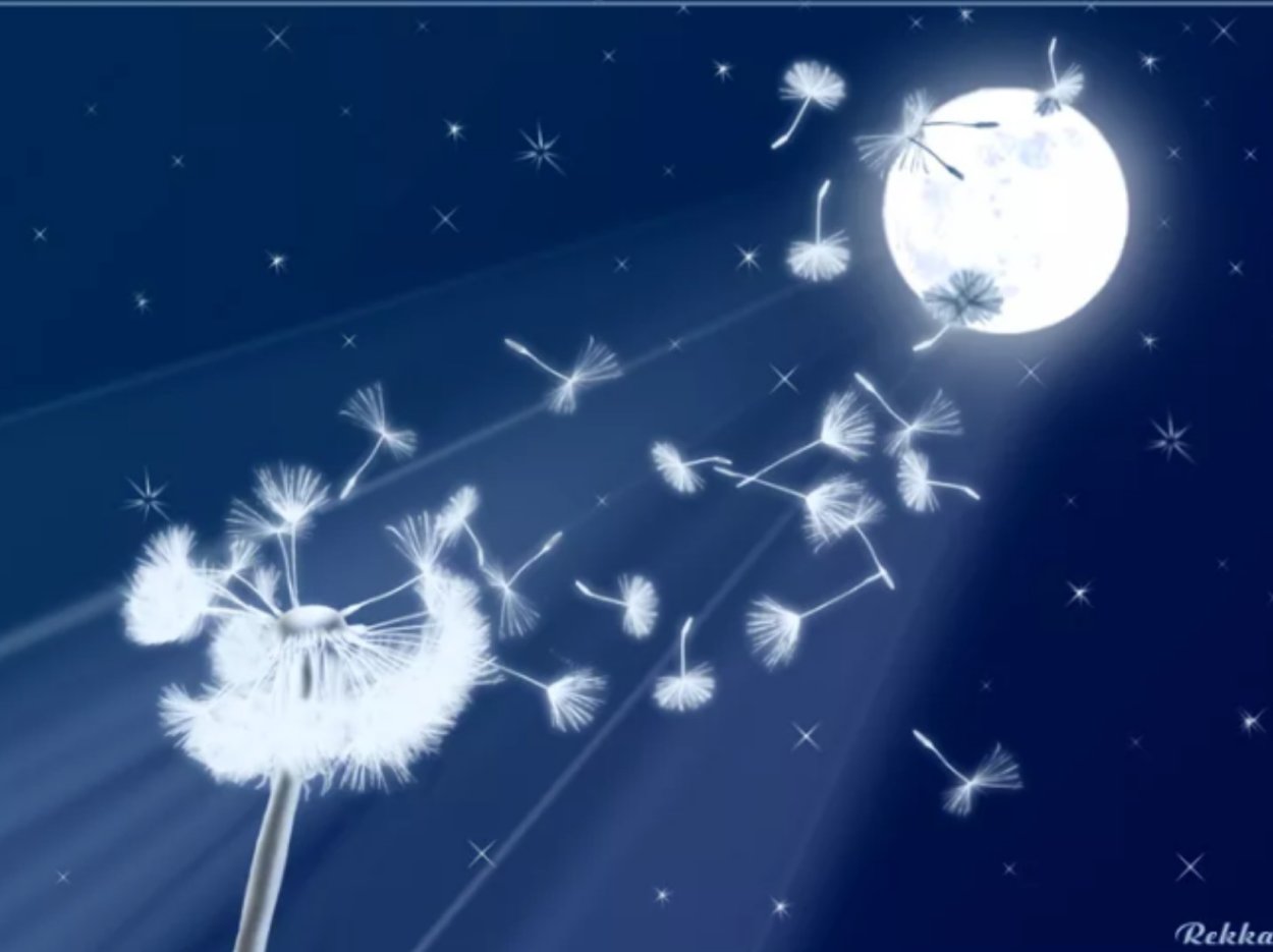 Одуванчики живопись