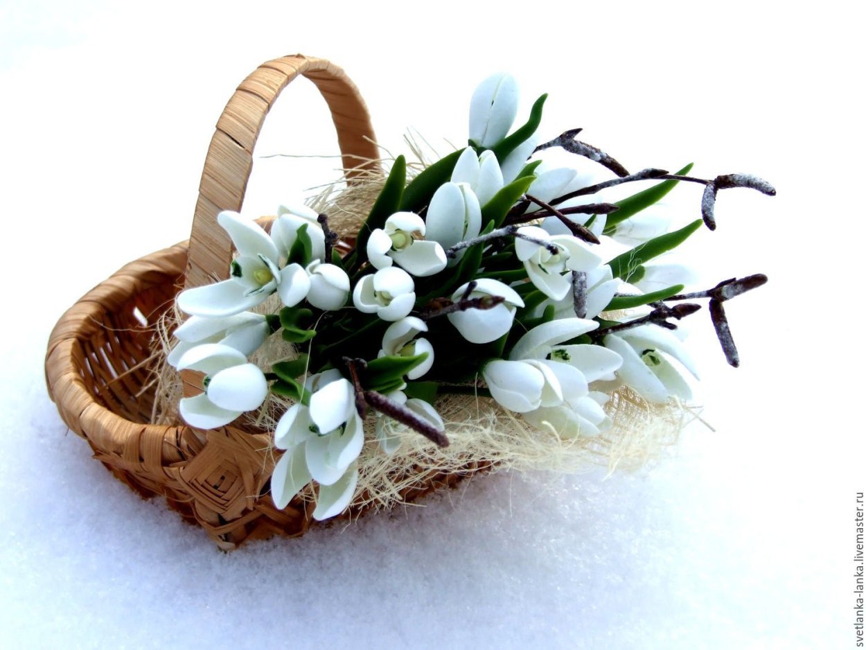 Букет подснежников