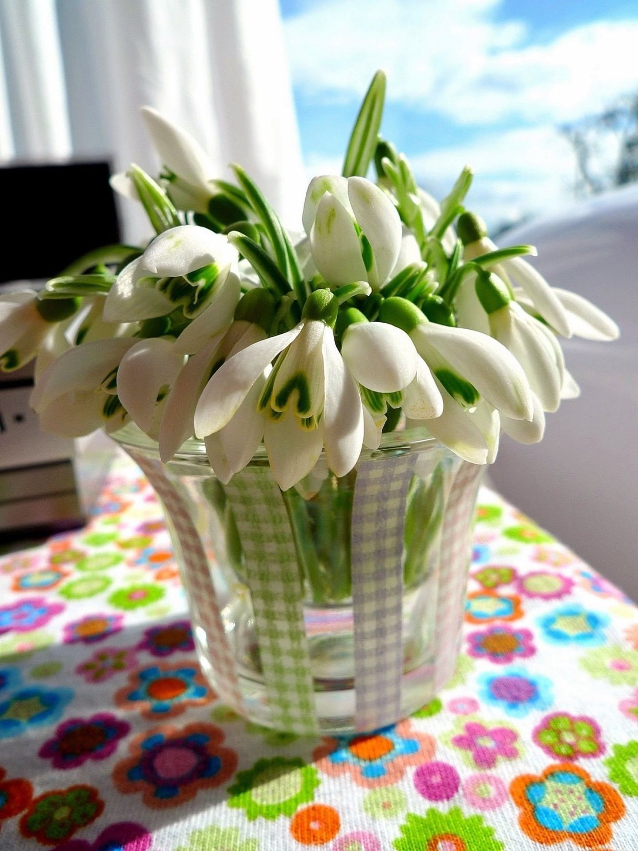 Букет пролески и подснежники