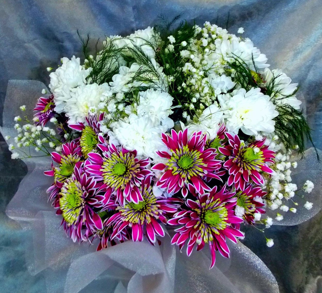 Георгины и лилии