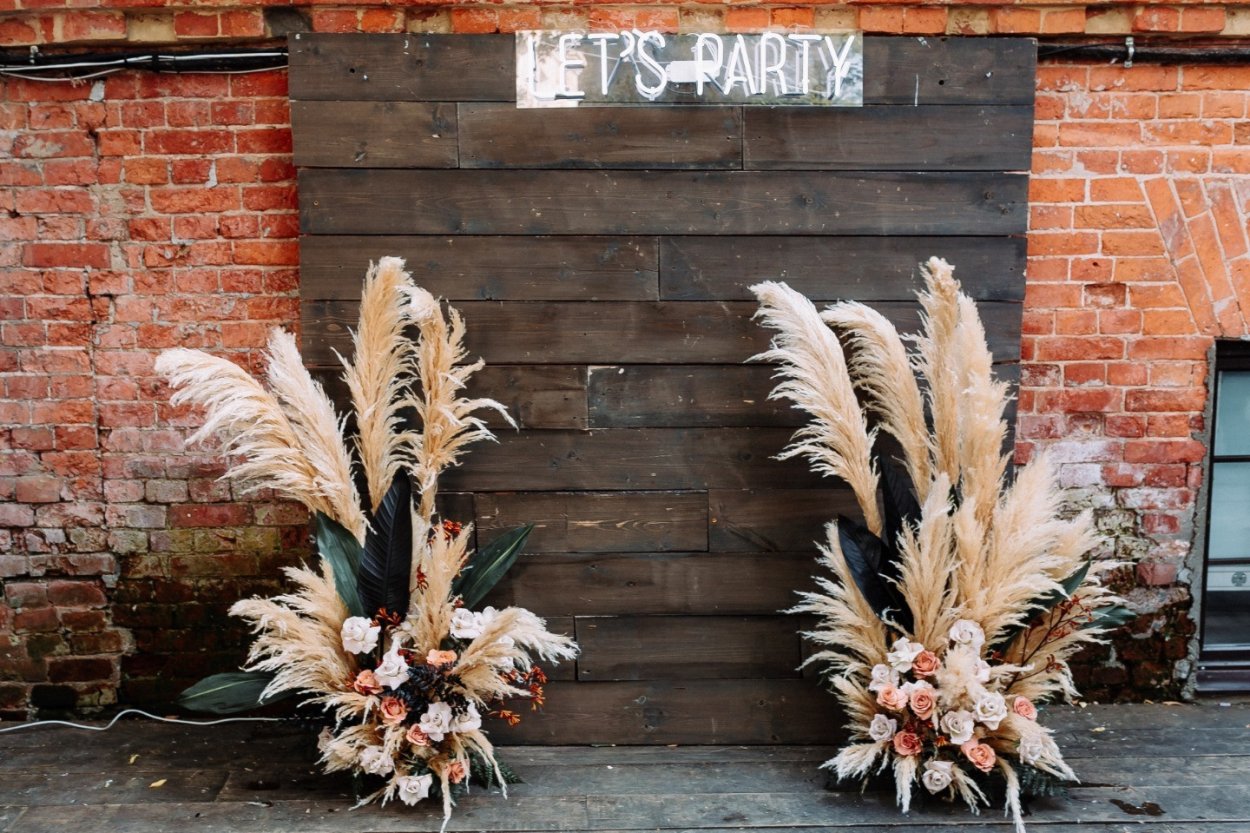 Пампасная трава свадьба