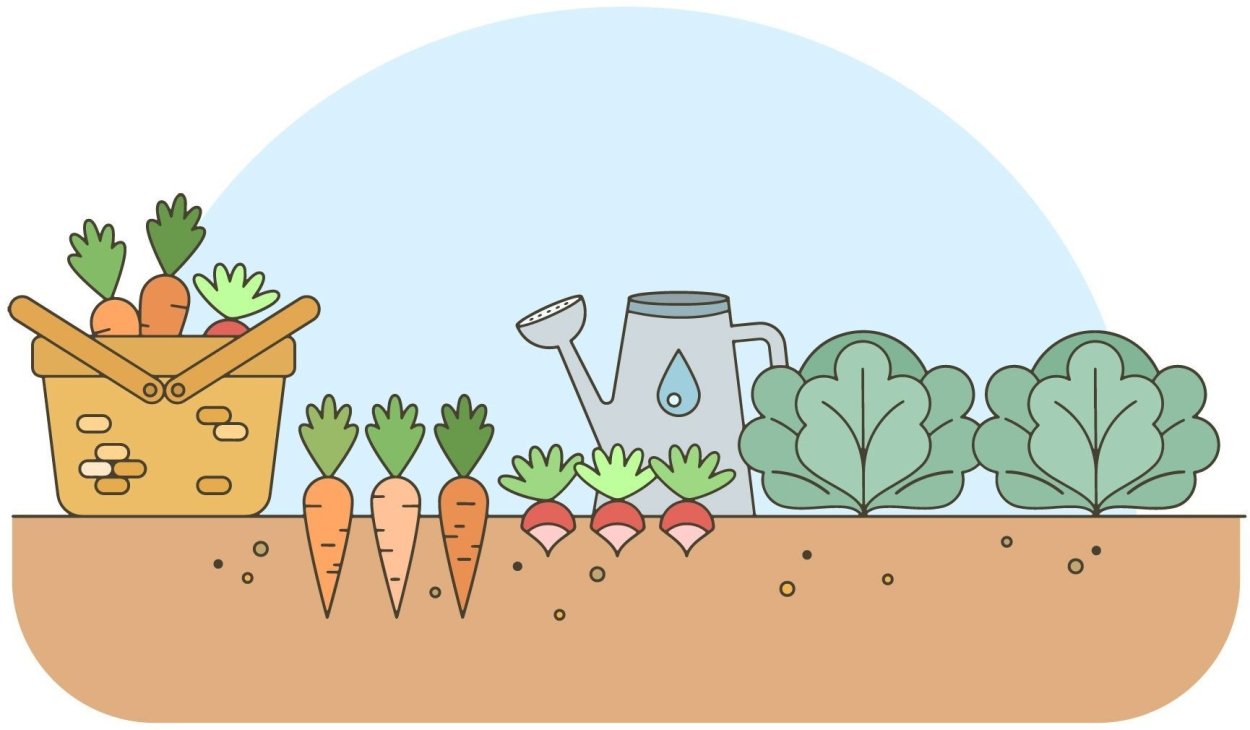 Рисунок грядка пустая