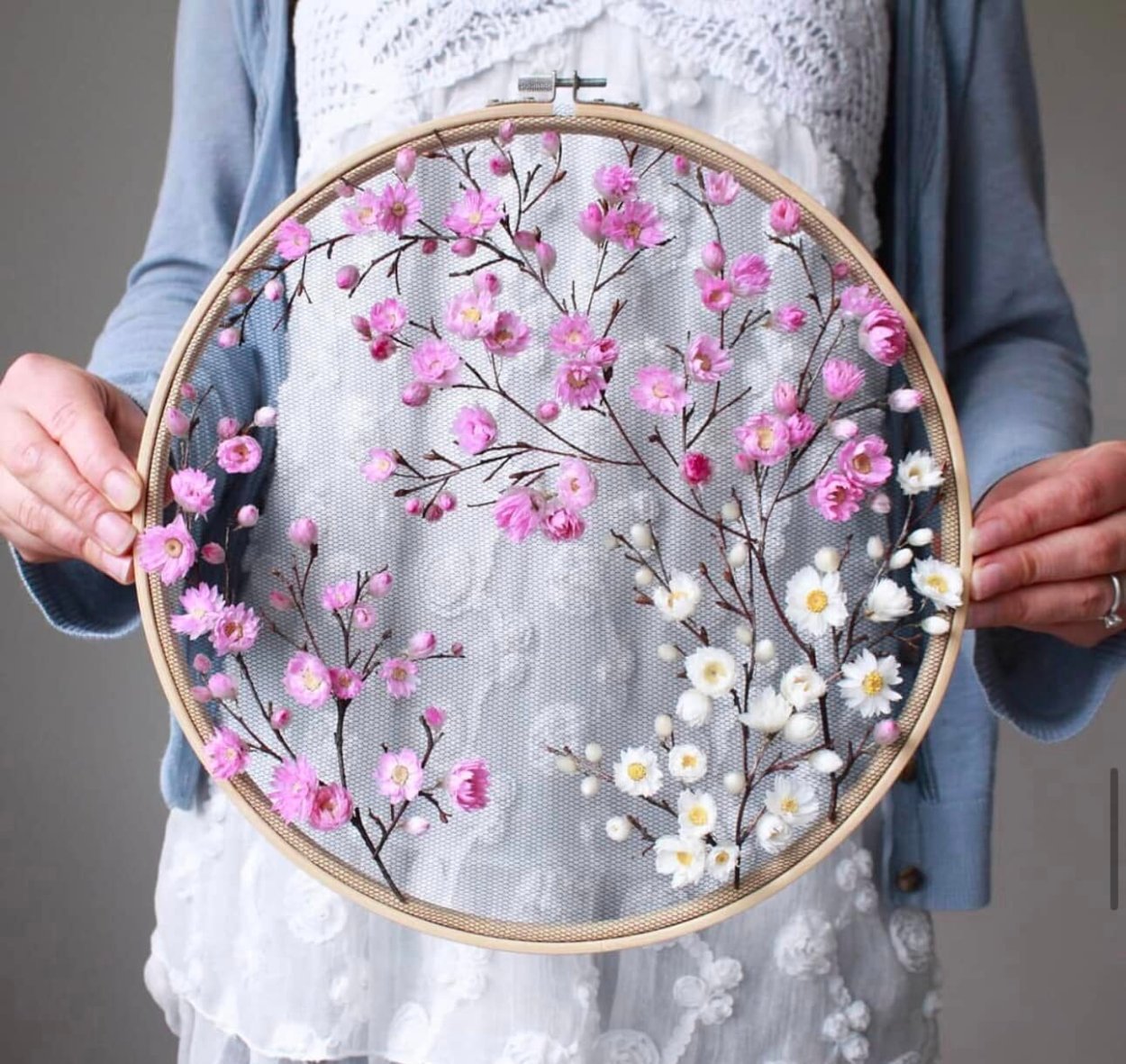 Декор на пяльцах