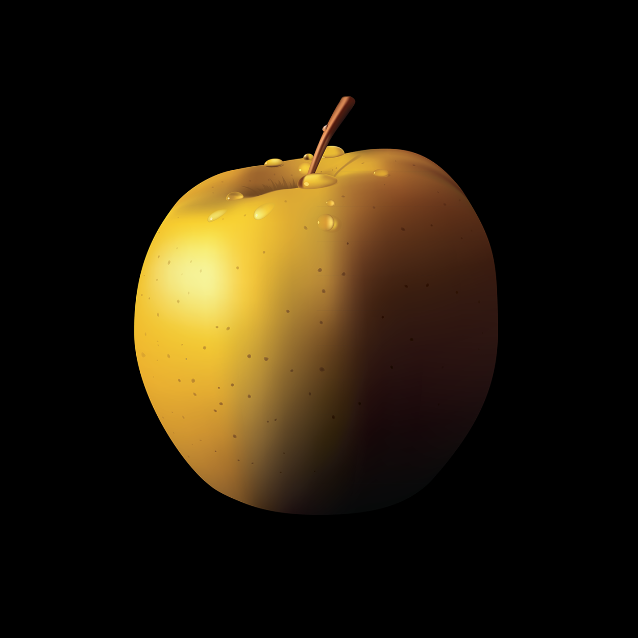 Яблочко желтое