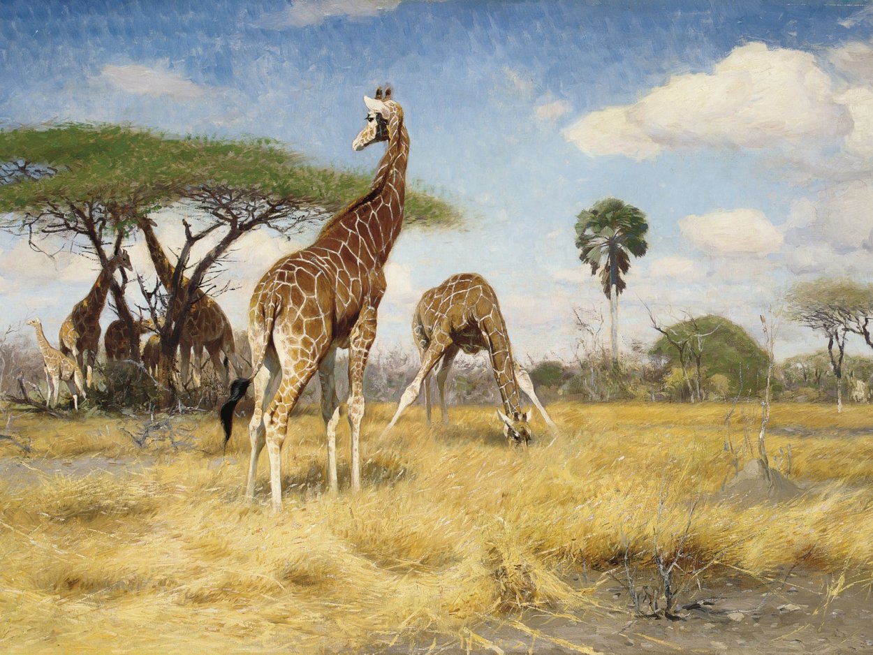 Художник - анималист Friedrich Wilhelm Kuhnert