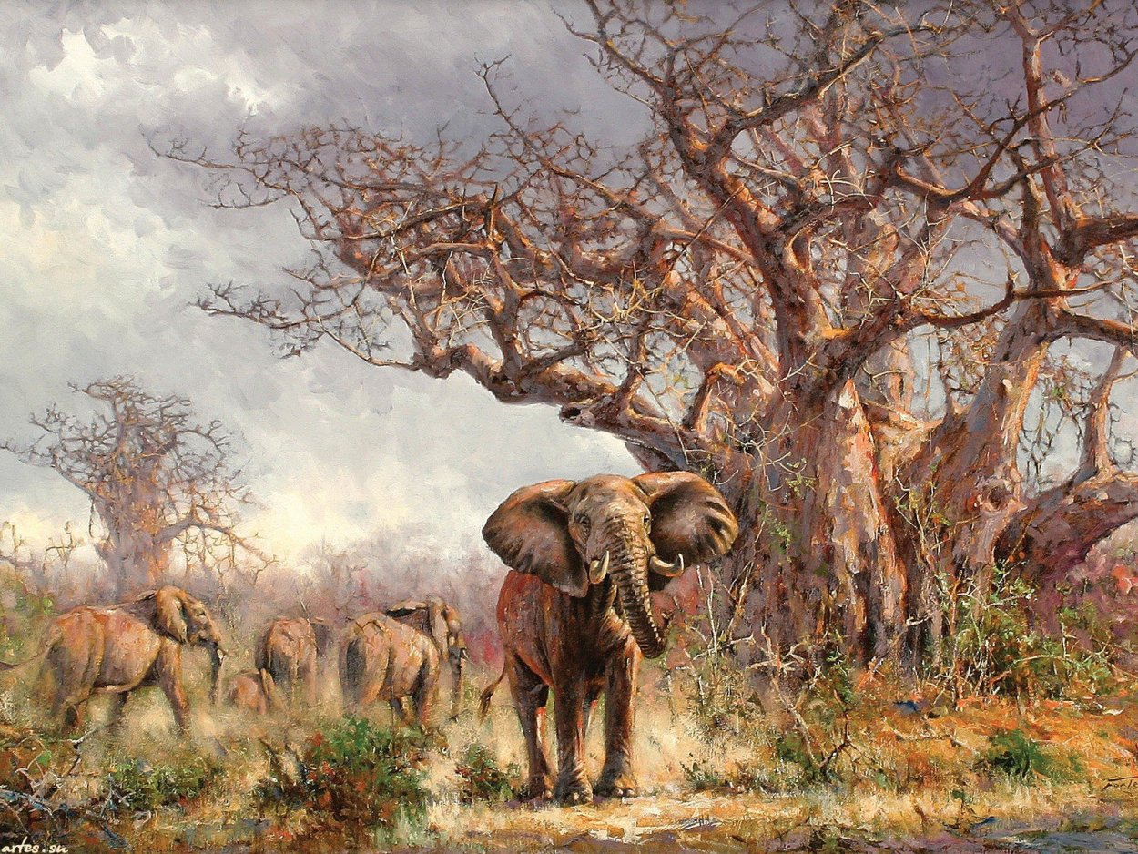 Африка в картинах художников Эрик Форли