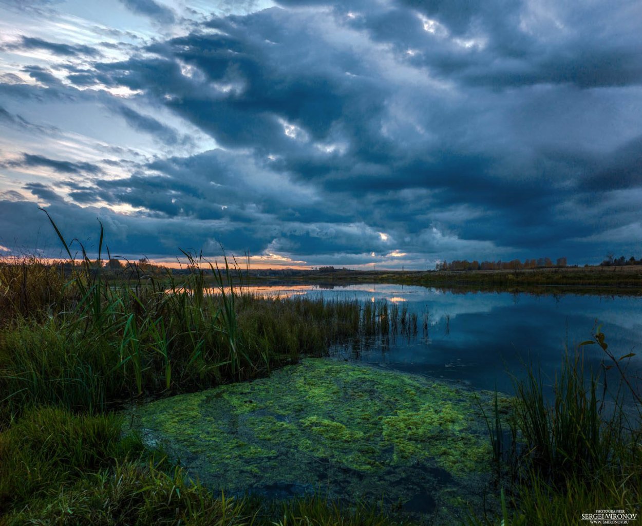 Усинское болото закат