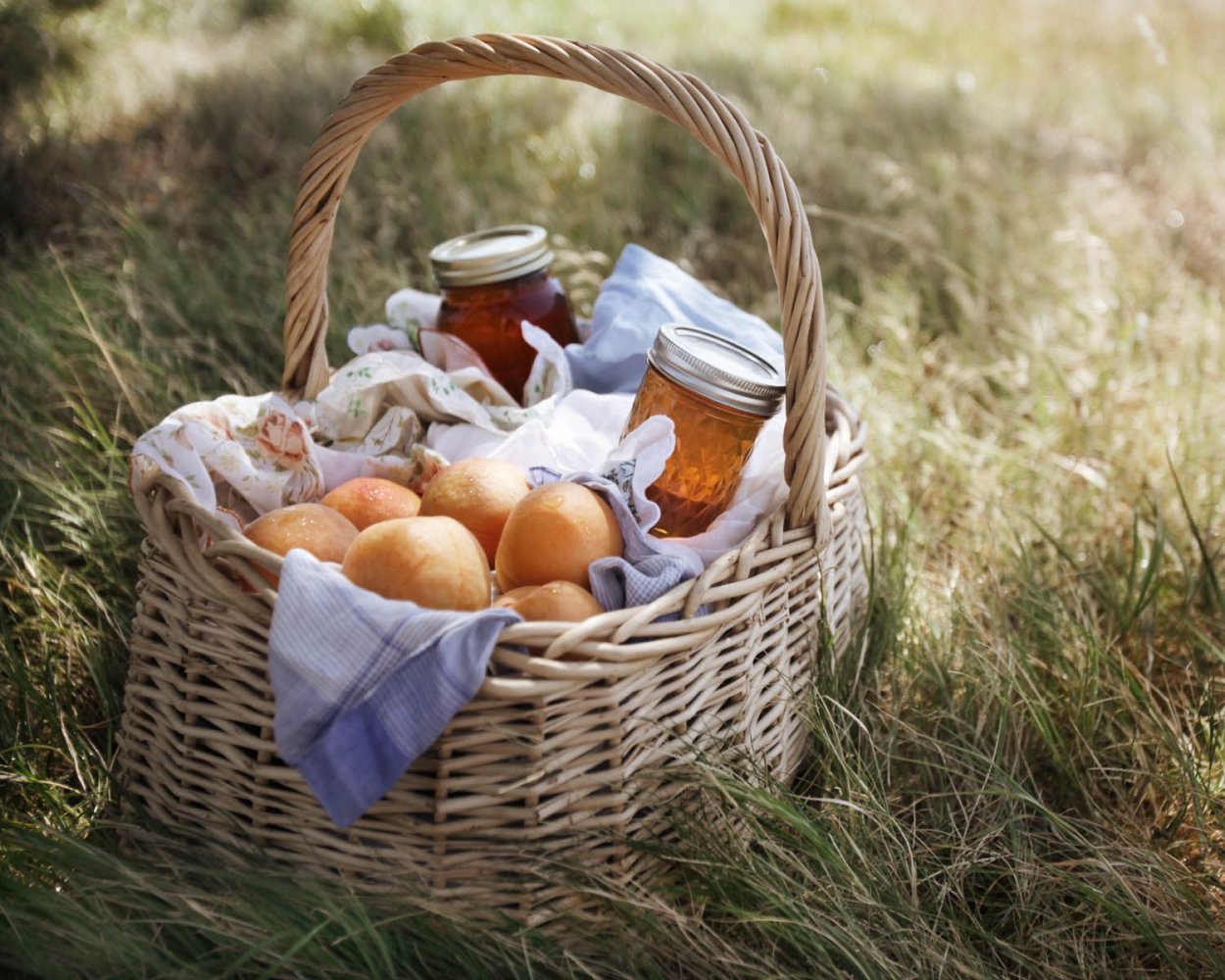 Корзинка на природе