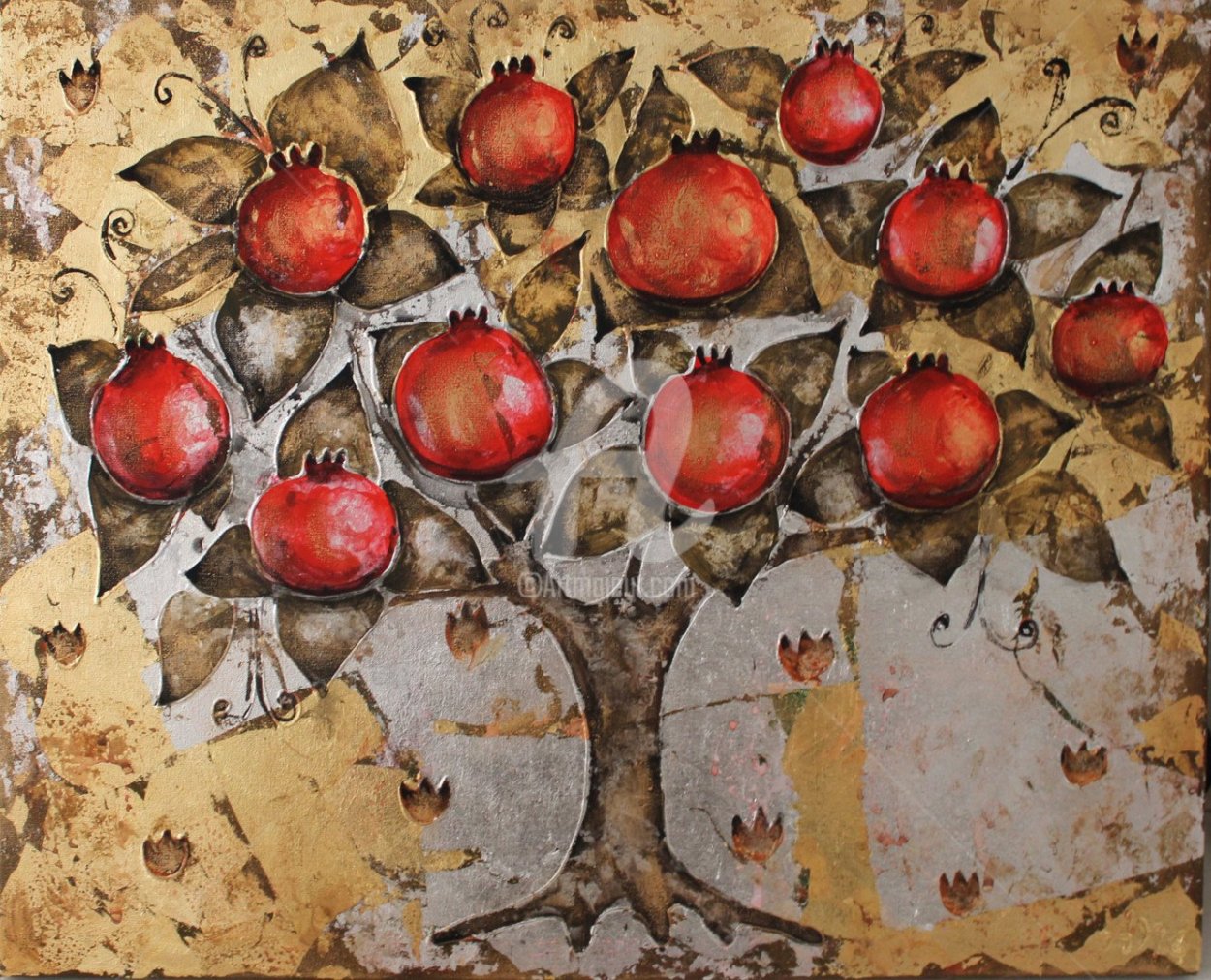 Гранатовое дерево картина
